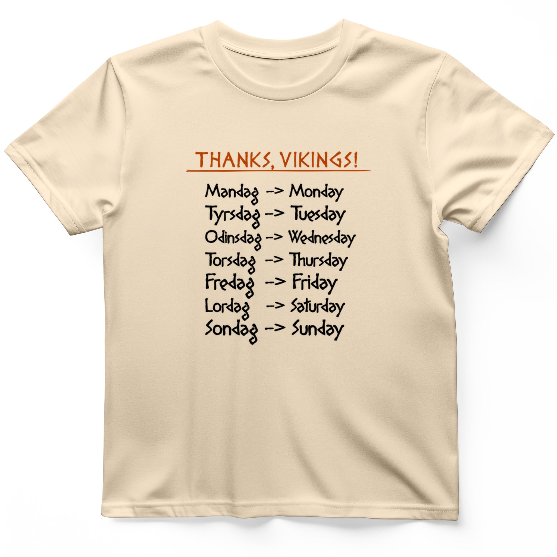 Nordic Gods Days Of The Week T-Shirt