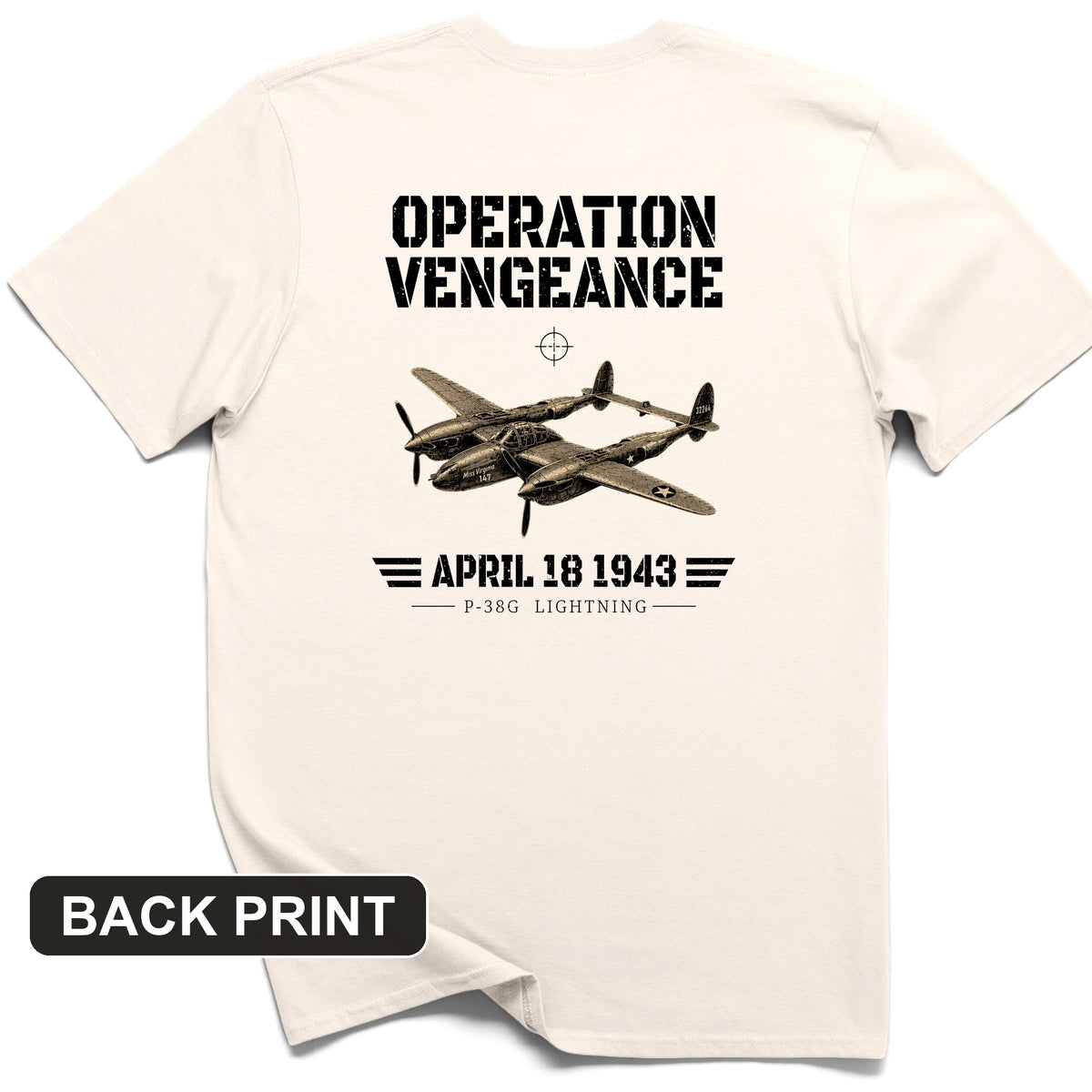 Operation Vengeance Back Print T-Shirt