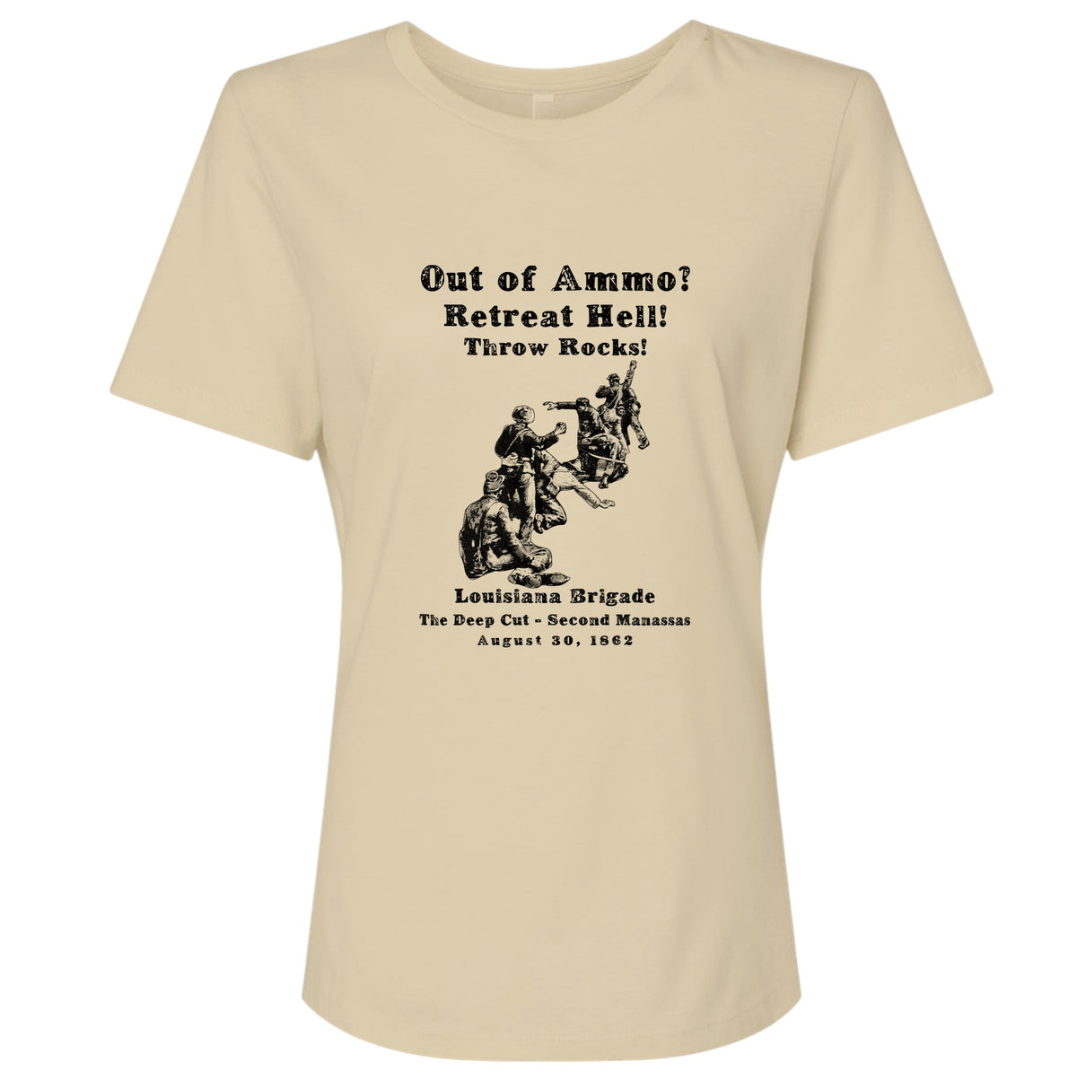 Out Of Ammo Throw Rocks Women's T-Shirt