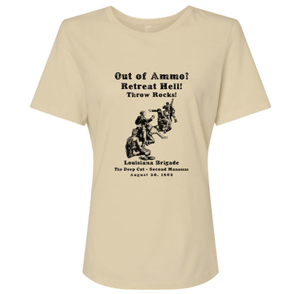 Out Of Ammo Throw Rocks Women's T-Shirt