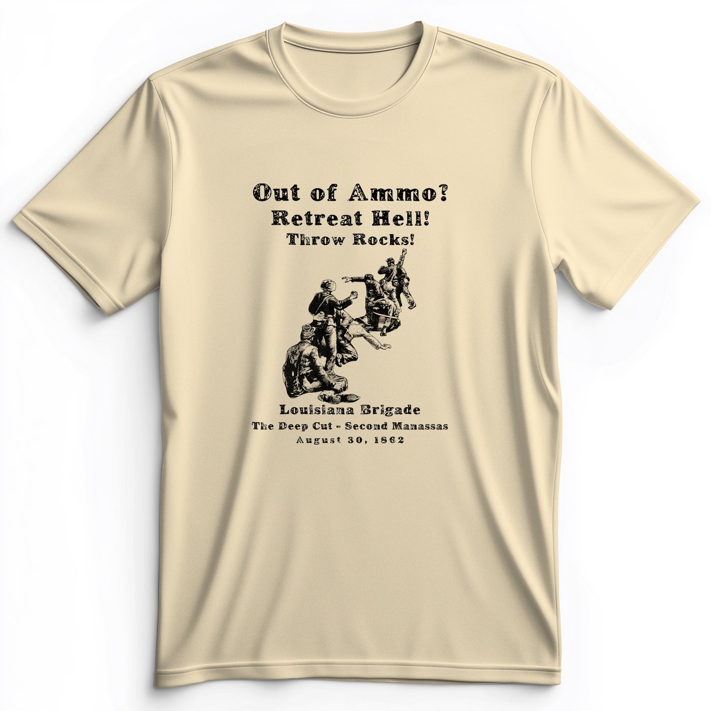 Out Of Ammo Throw Rocks Premium Tee