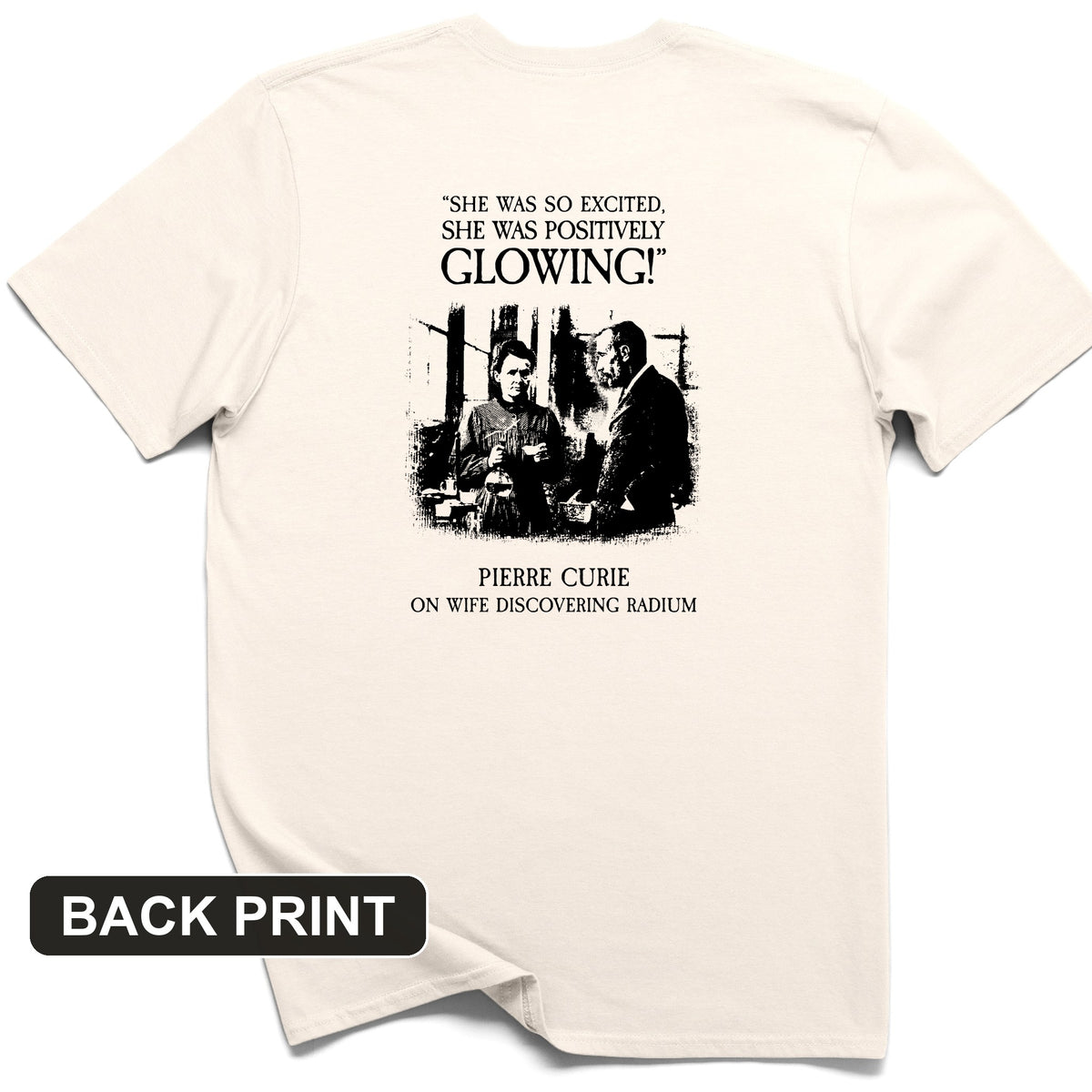 Pierre Curie Back Print T-Shirt