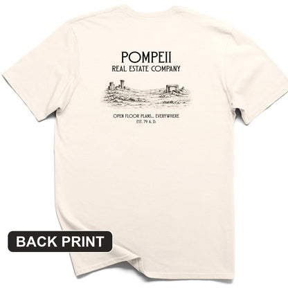 Pompeii Real Estate Back Print T-Shirt