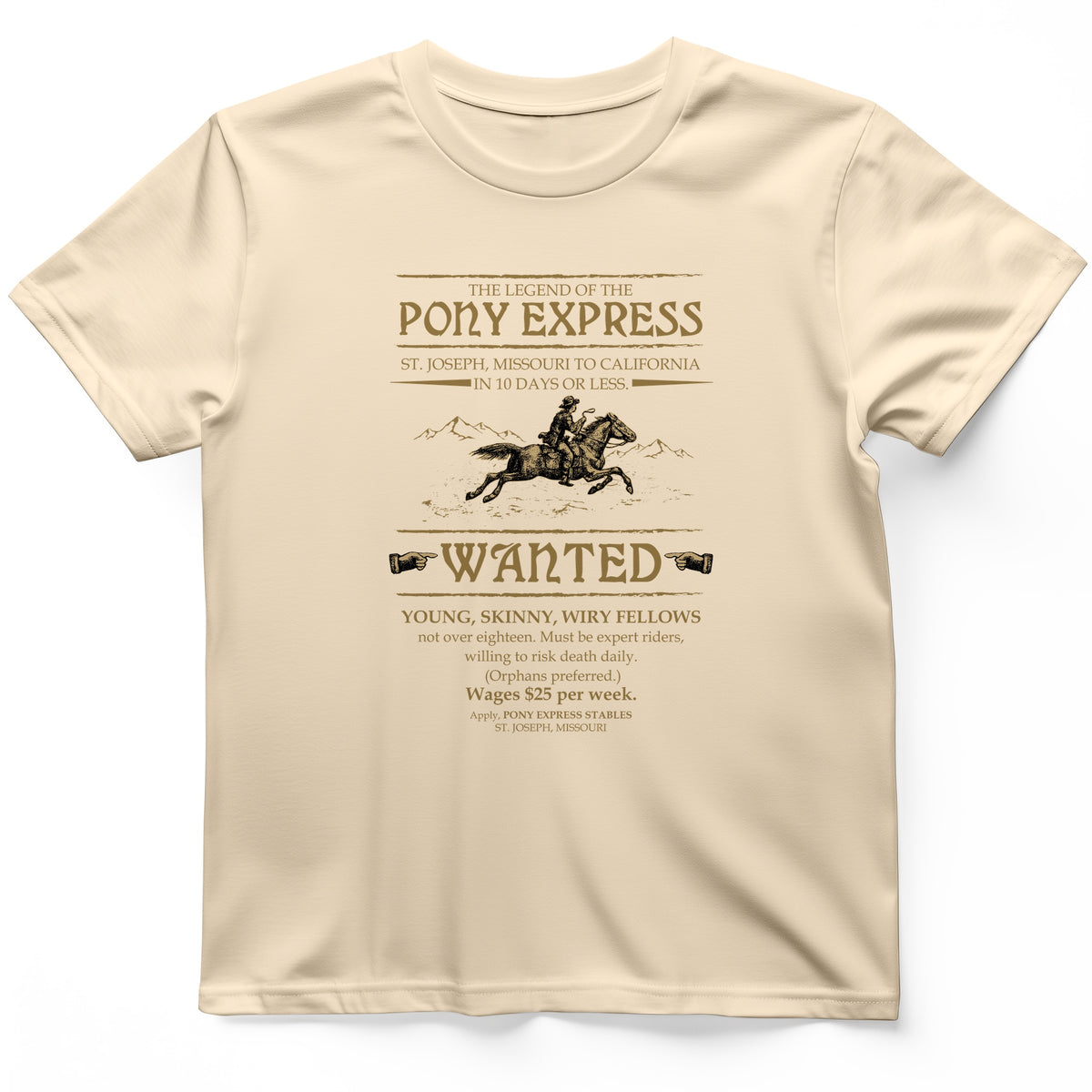 Pony Express Poster T-Shirt