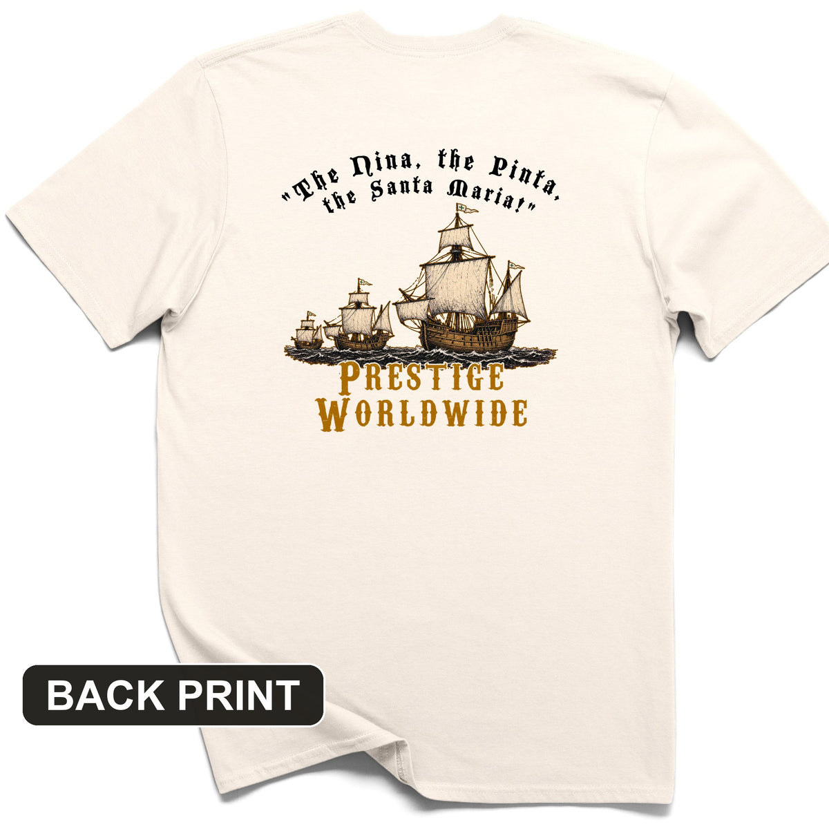 Prestige Worldwide Back Print T-Shirt