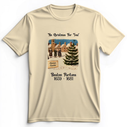 Puritans Banned Xmas Boston Premium Tee