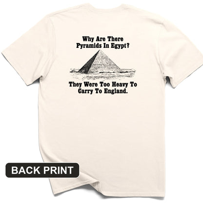 Pyramids in Egypt Back Print T-Shirt