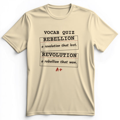 Rebellion Vs Revolution Flash Cards Premium Tee