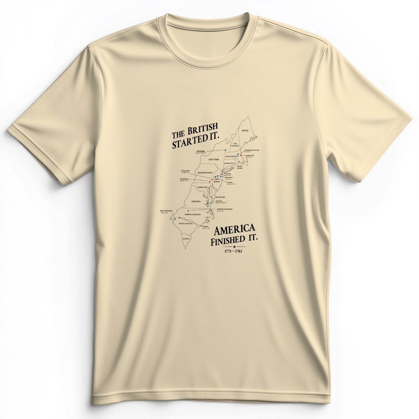 Revolutionary War Map Premium Tee