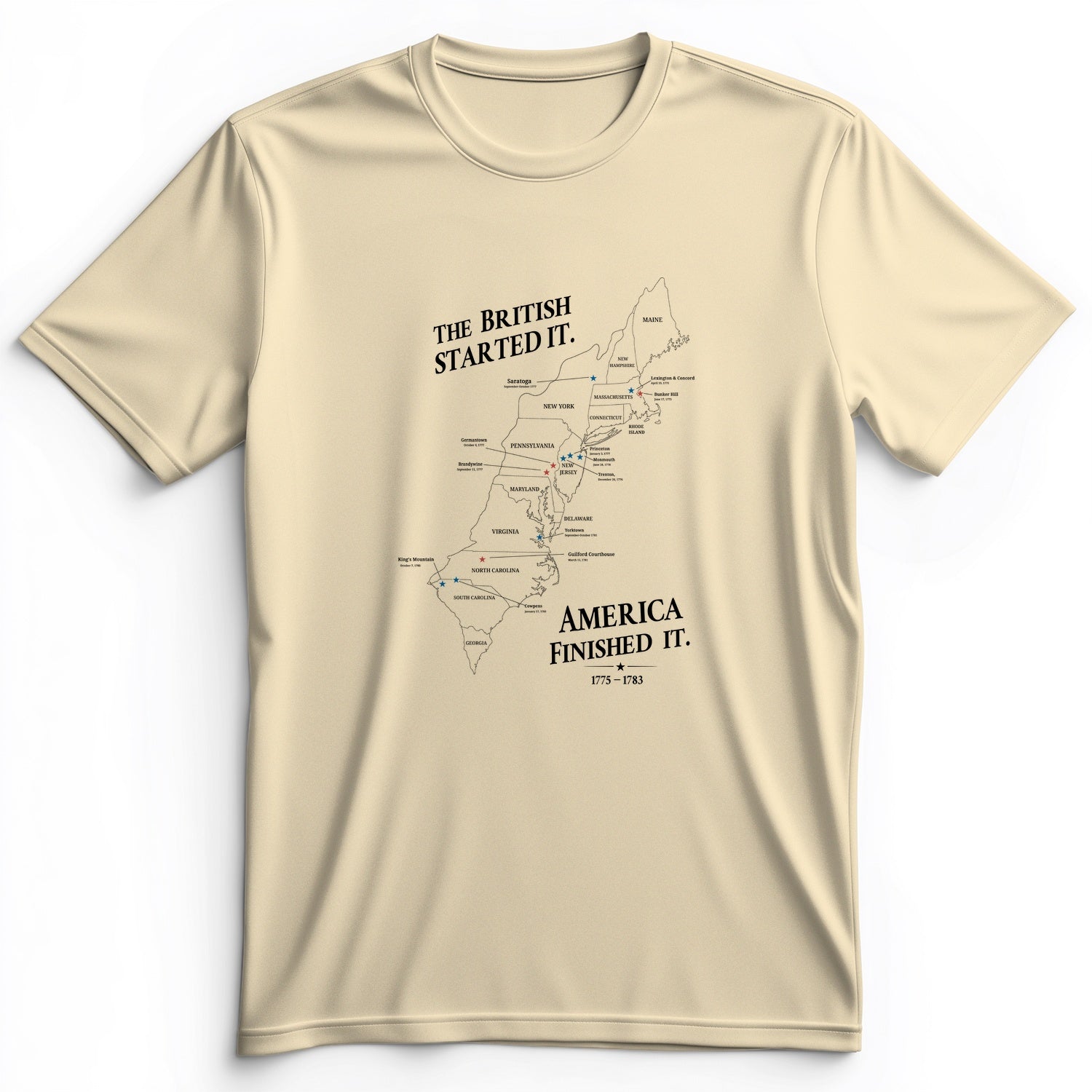 Revolutionary War Map Premium Tee