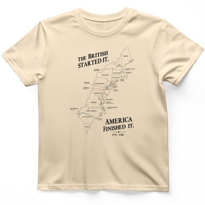 Revolutionary War Map T-Shirt