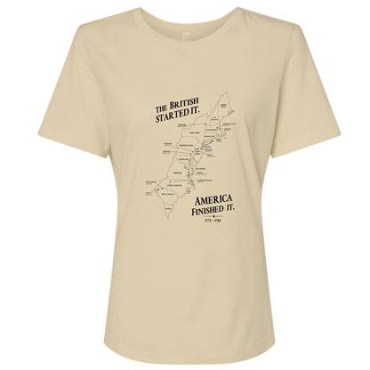 Revolutionary War Map Women's T-Shirt