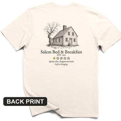Salem Bed And Breakfast 1692 Back Print T-Shirt