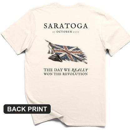Saratoga 1777 Back Print T-Shirt