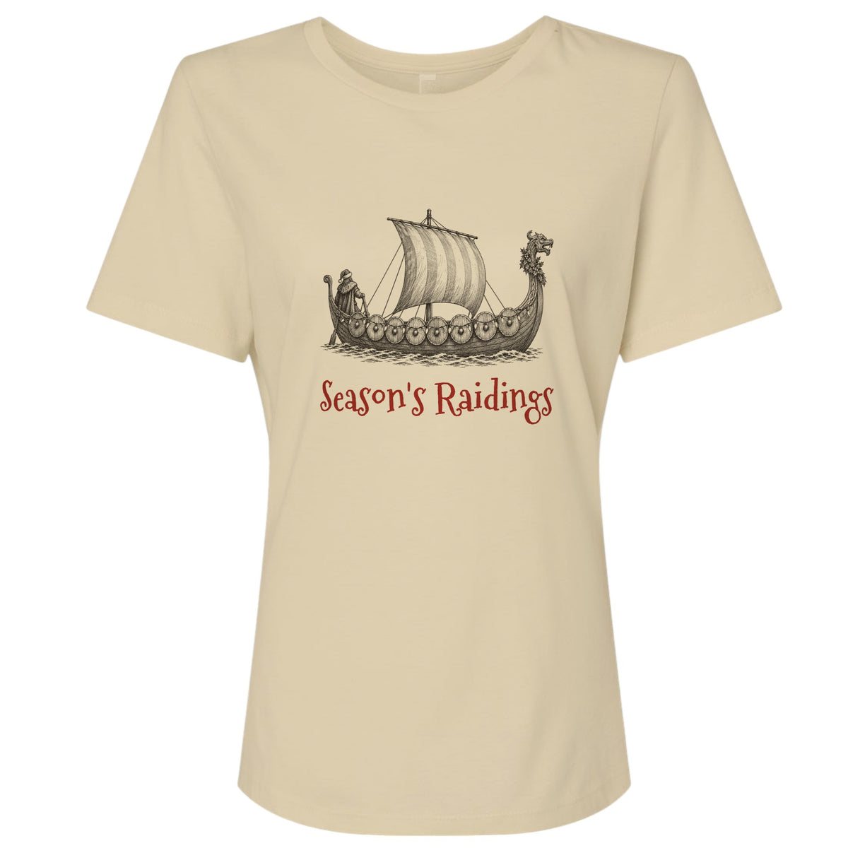 Seasons Raidings Viking Christmas Women's T-Shirt