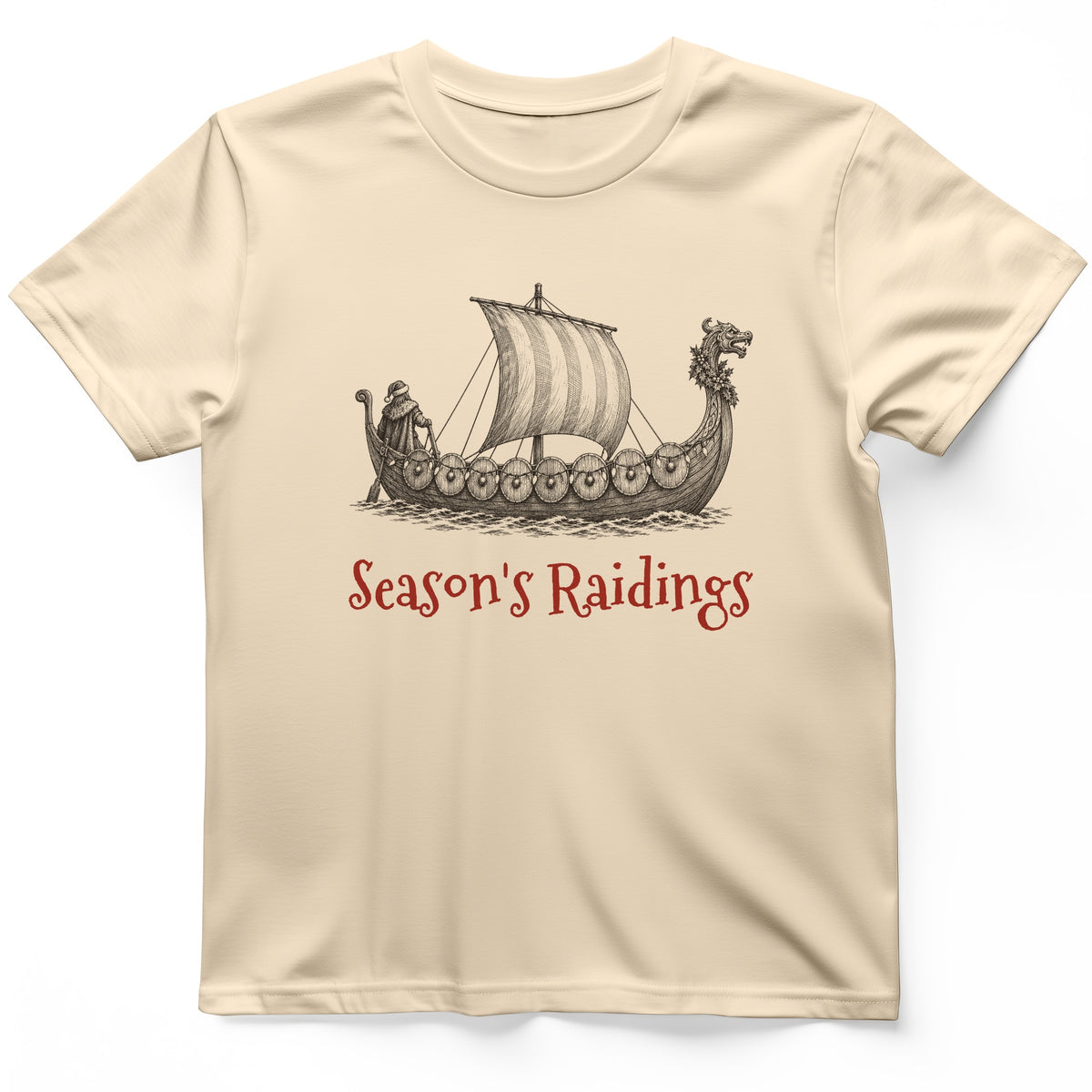 Seasons Raidings Viking Christmas T-Shirt