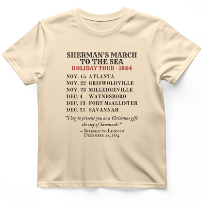 Shermans March To The Sea Holiday Tour 1864 T-Shirt
