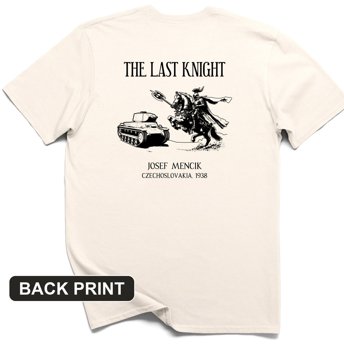 The Last Knight Back Print T-Shirt