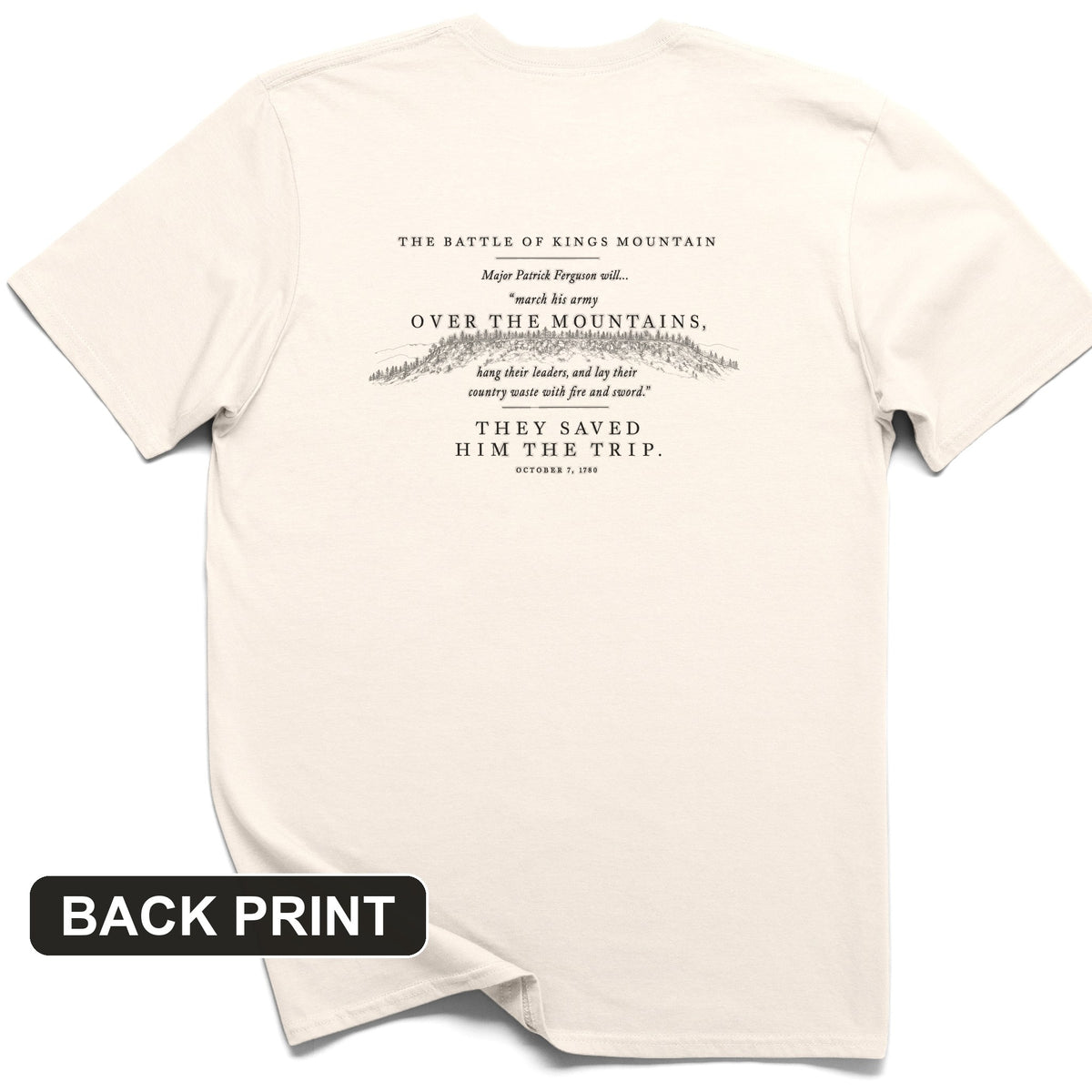 They Saved Him The Trip Back Print T-Shirt
