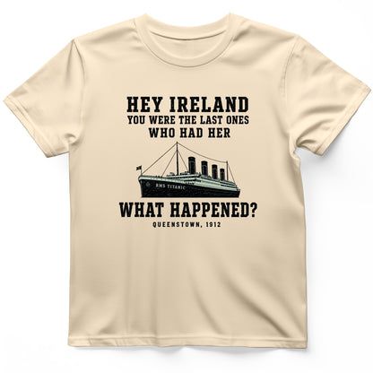 Titanic "What Happened" Queenstown 1912 T-Shirt