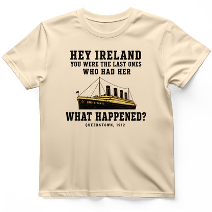 Titanic “What Happened” Queenstown 1912 T-Shirt