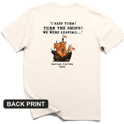 Turn The Ships Back Print T-Shirt