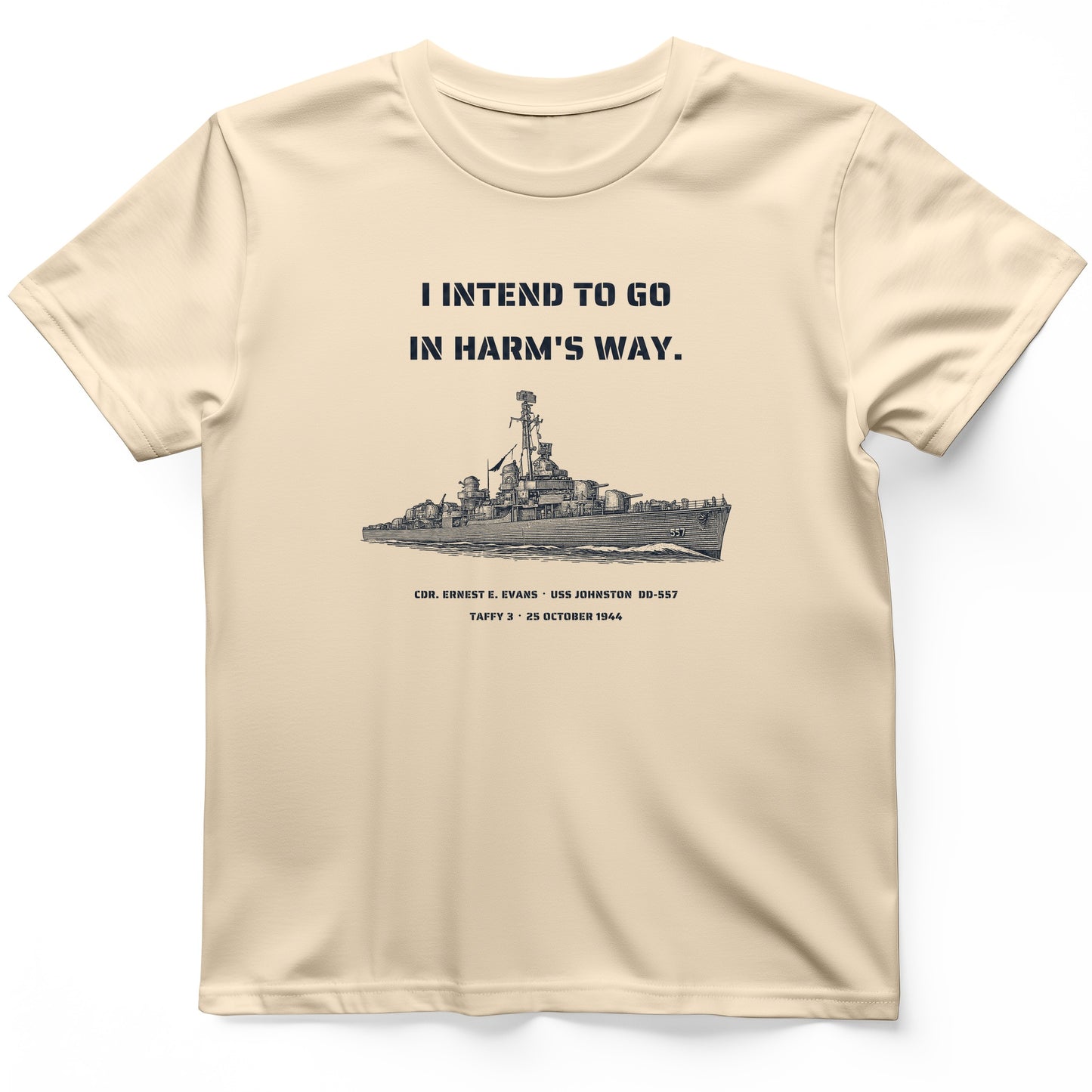 USS Johnston In Harms Way T-Shirt
