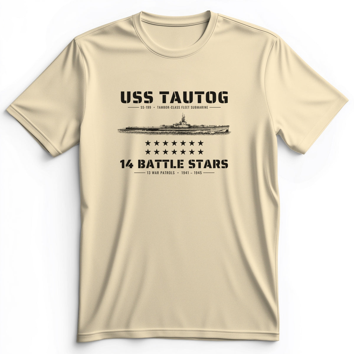 USS Tautog 14 Battle Stars Premium Tee