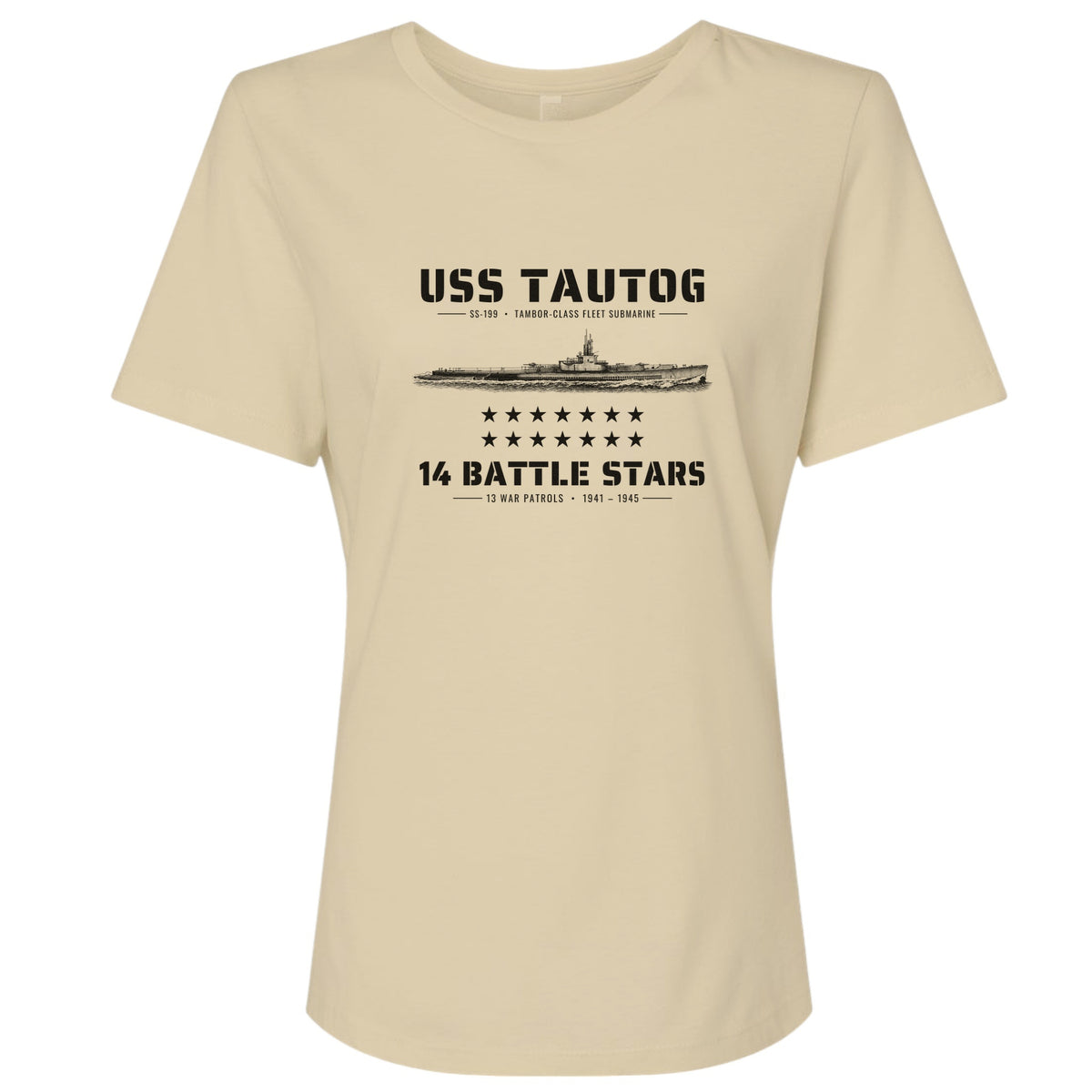 USS Tautog 14 Battle Stars Women's T-Shirt