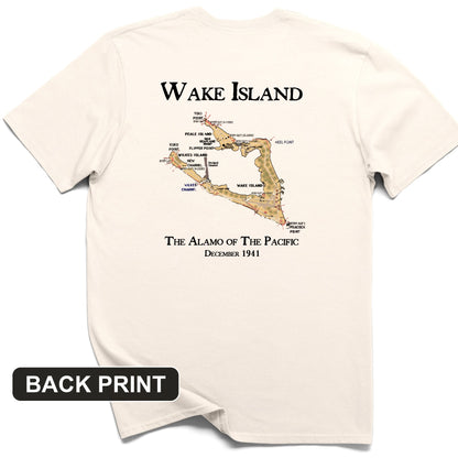 Wake Island Back Print T-Shirt
