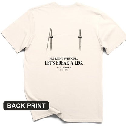 Wallendas Back Print T-Shirt