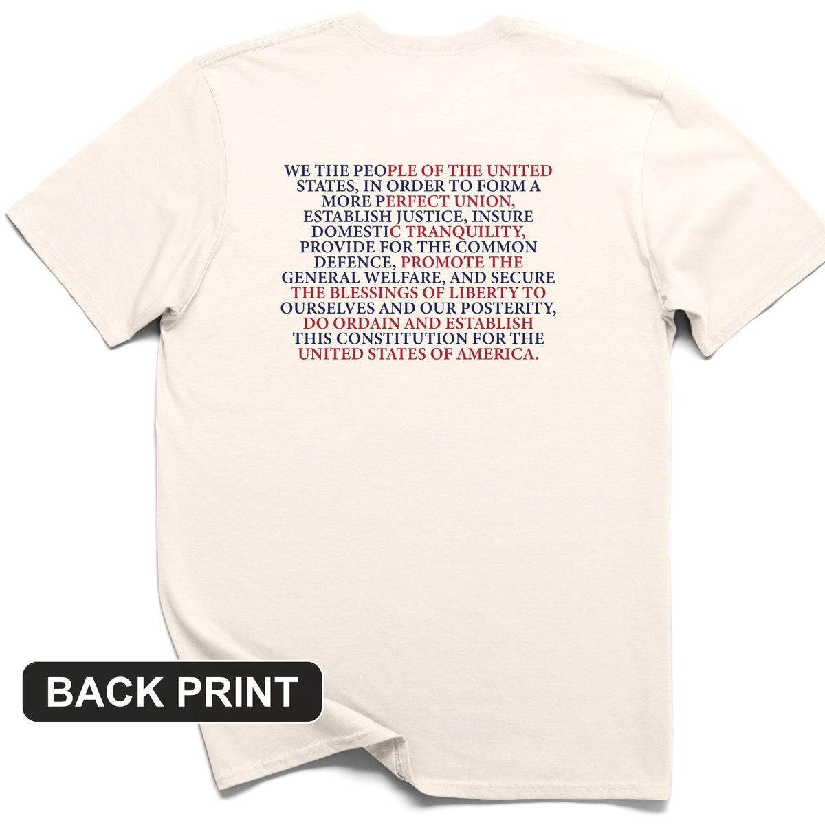 We The People Flag Back Print T-Shirt