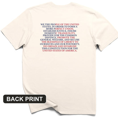 We The People Flag Back Print T-Shirt