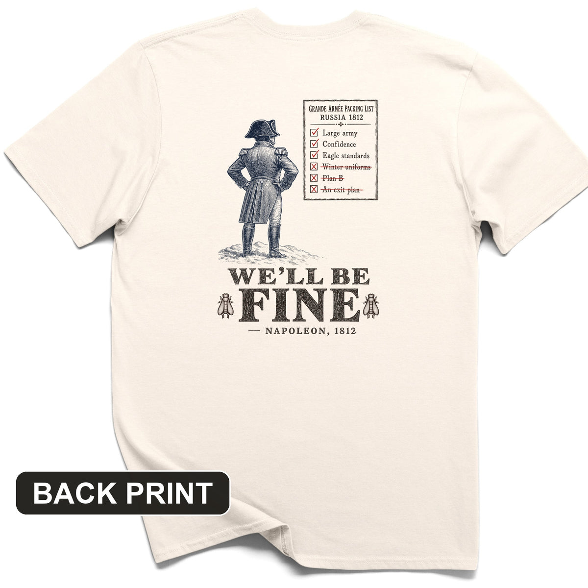 We'll Be Fine Back Print T-Shirt
