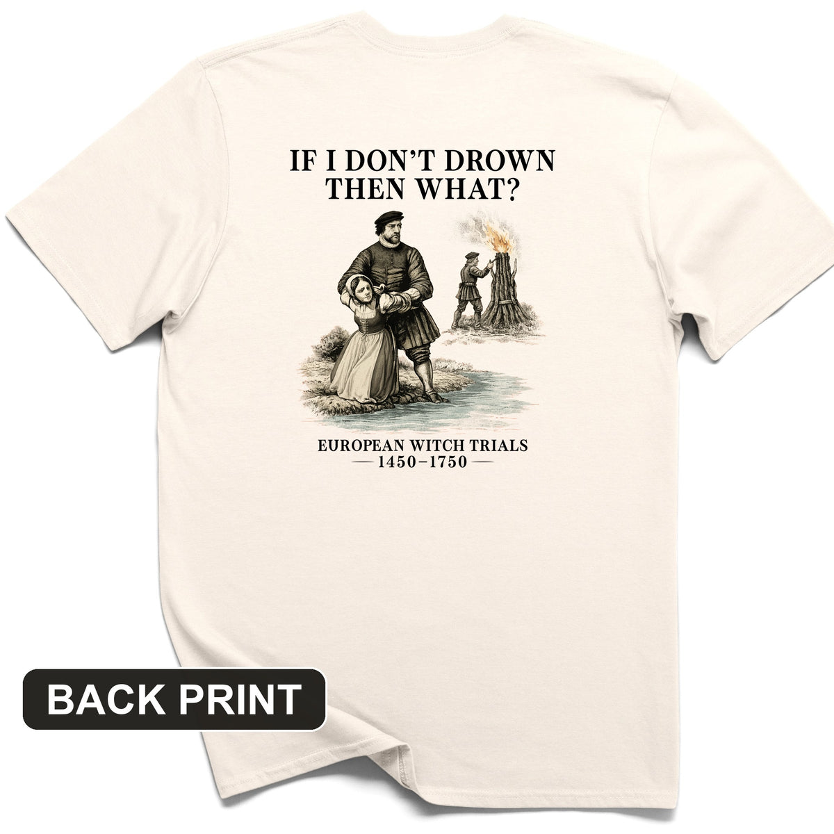 Witch Back Print T-Shirt