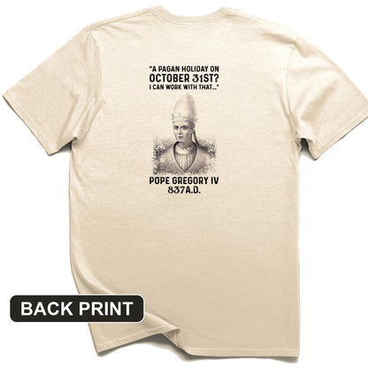 All Saint's Day Back Print T-Shirt