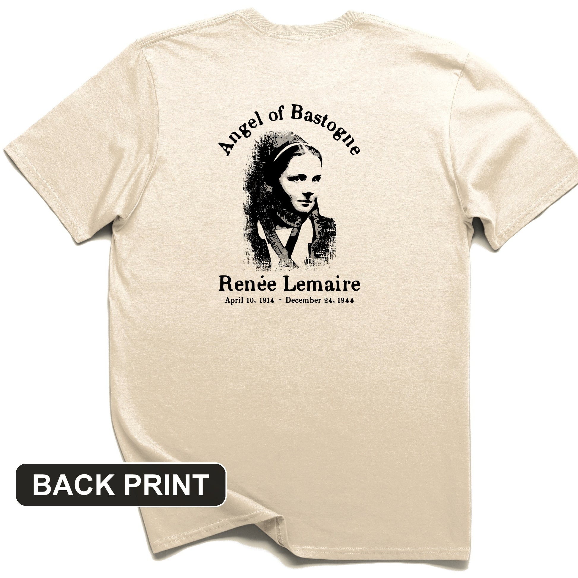 Angel of Bastogne Back Print T-Shirt