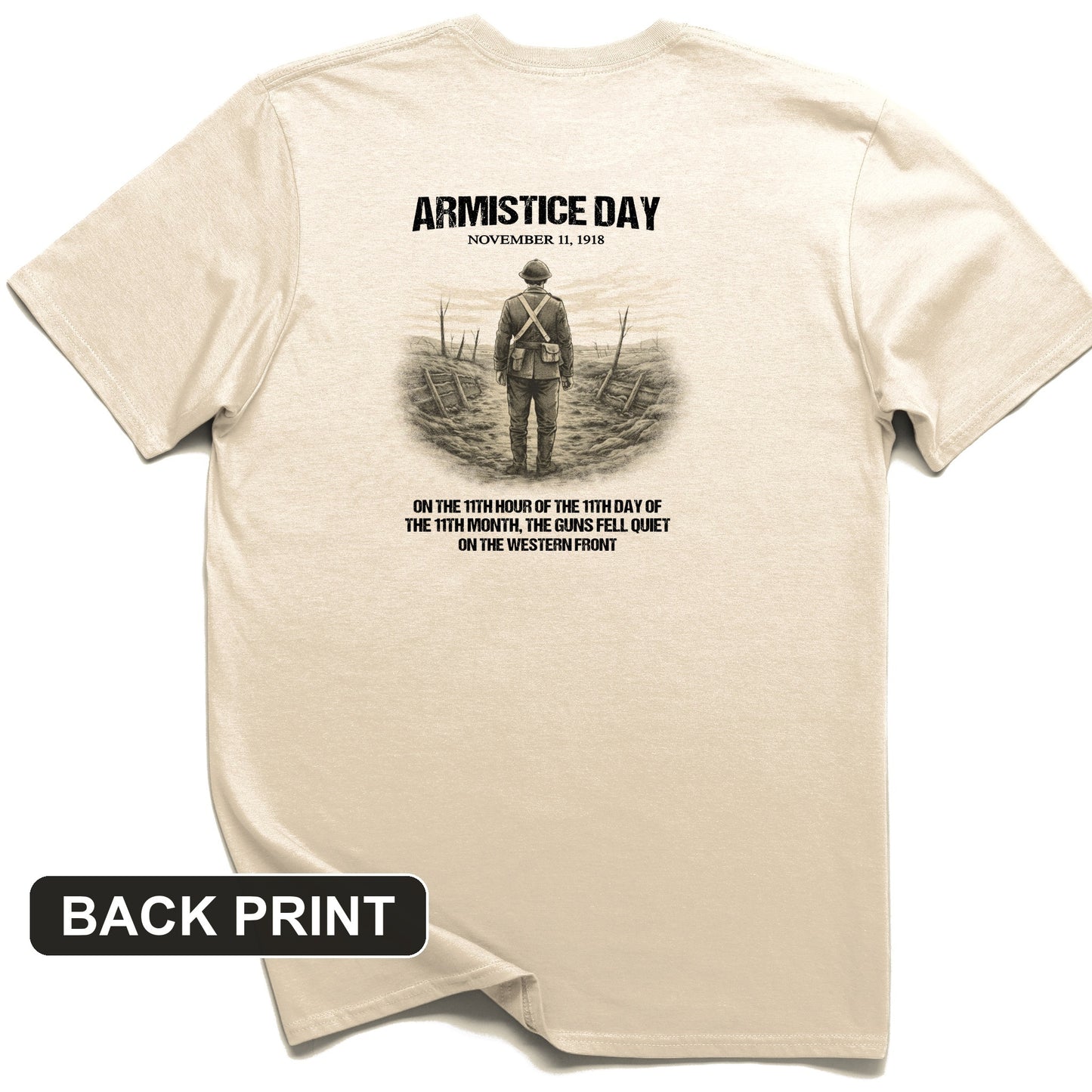 Armistice Day Back Print T-Shirt
