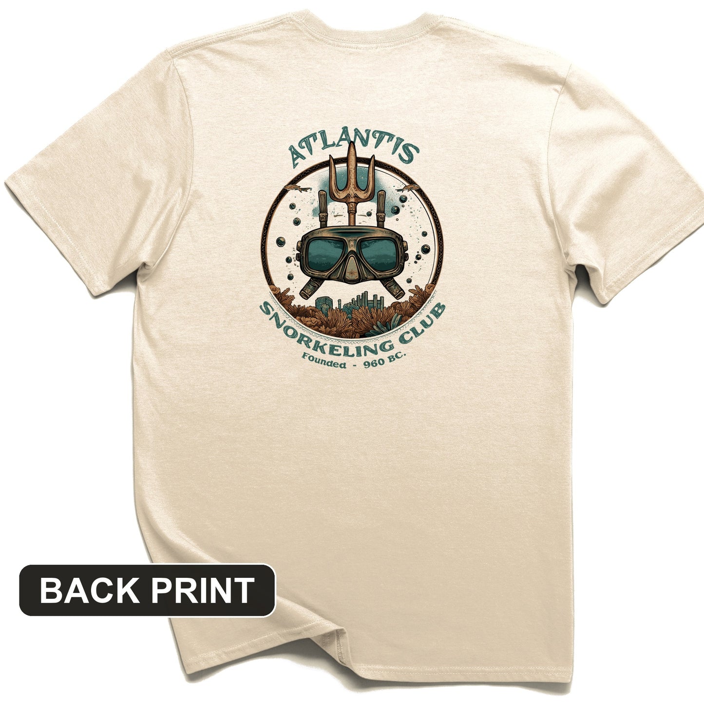 Atlantis Back Print T-Shirt