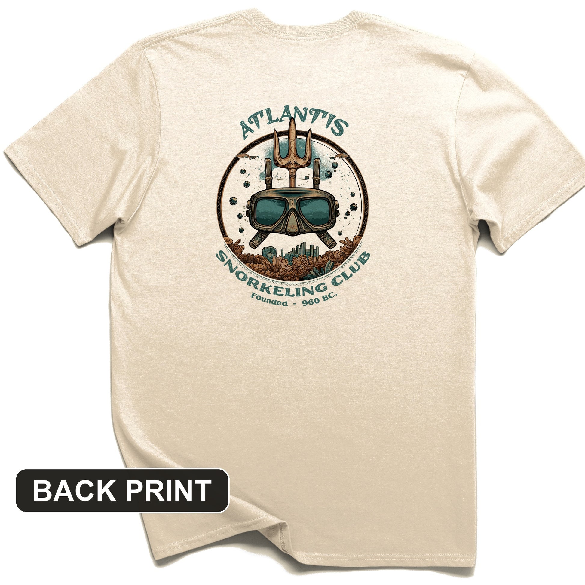 Atlantis Back Print T-Shirt