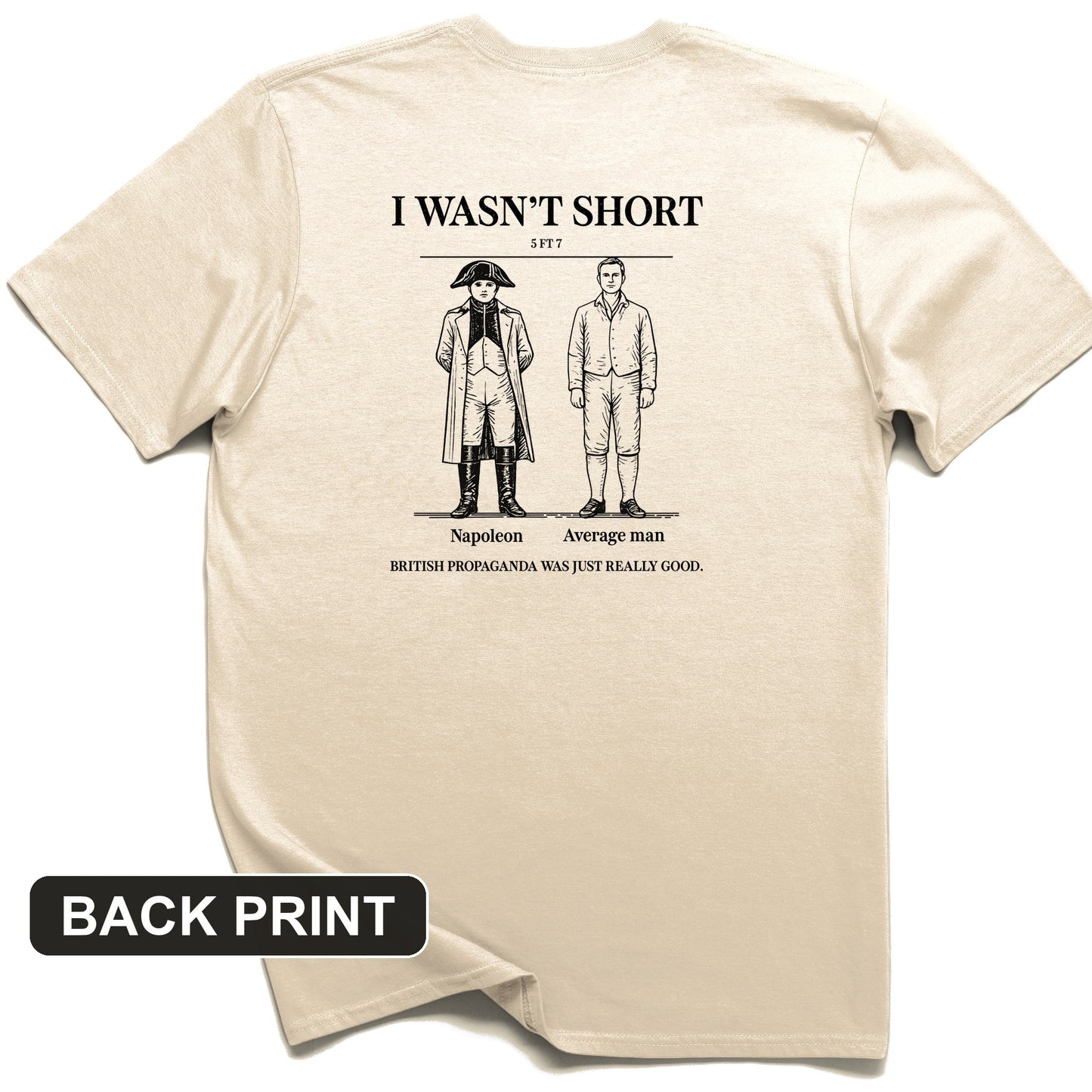 Average Height Back Print T-Shirt