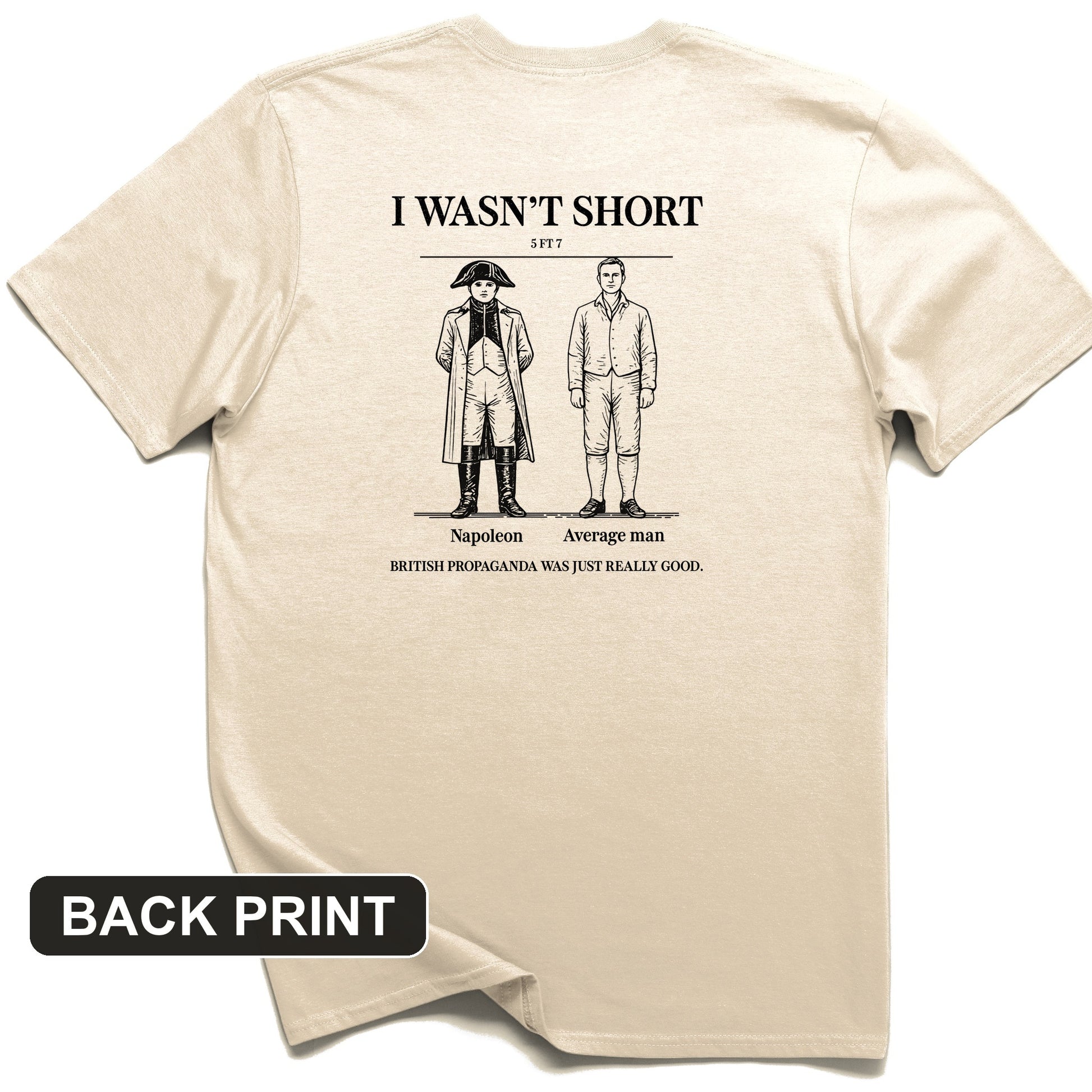 Average Height Back Print T-Shirt