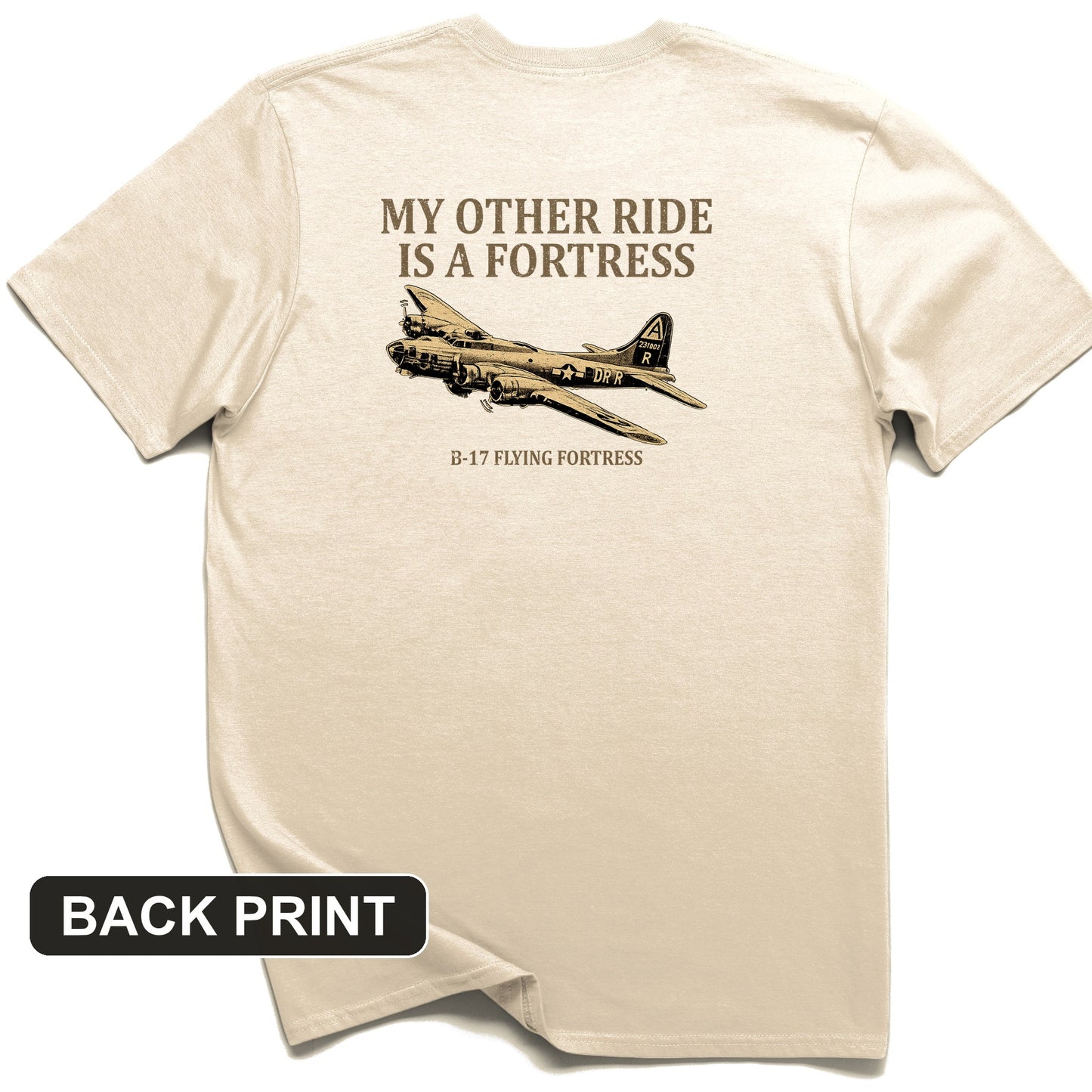 B-17 Back Print T-Shirt