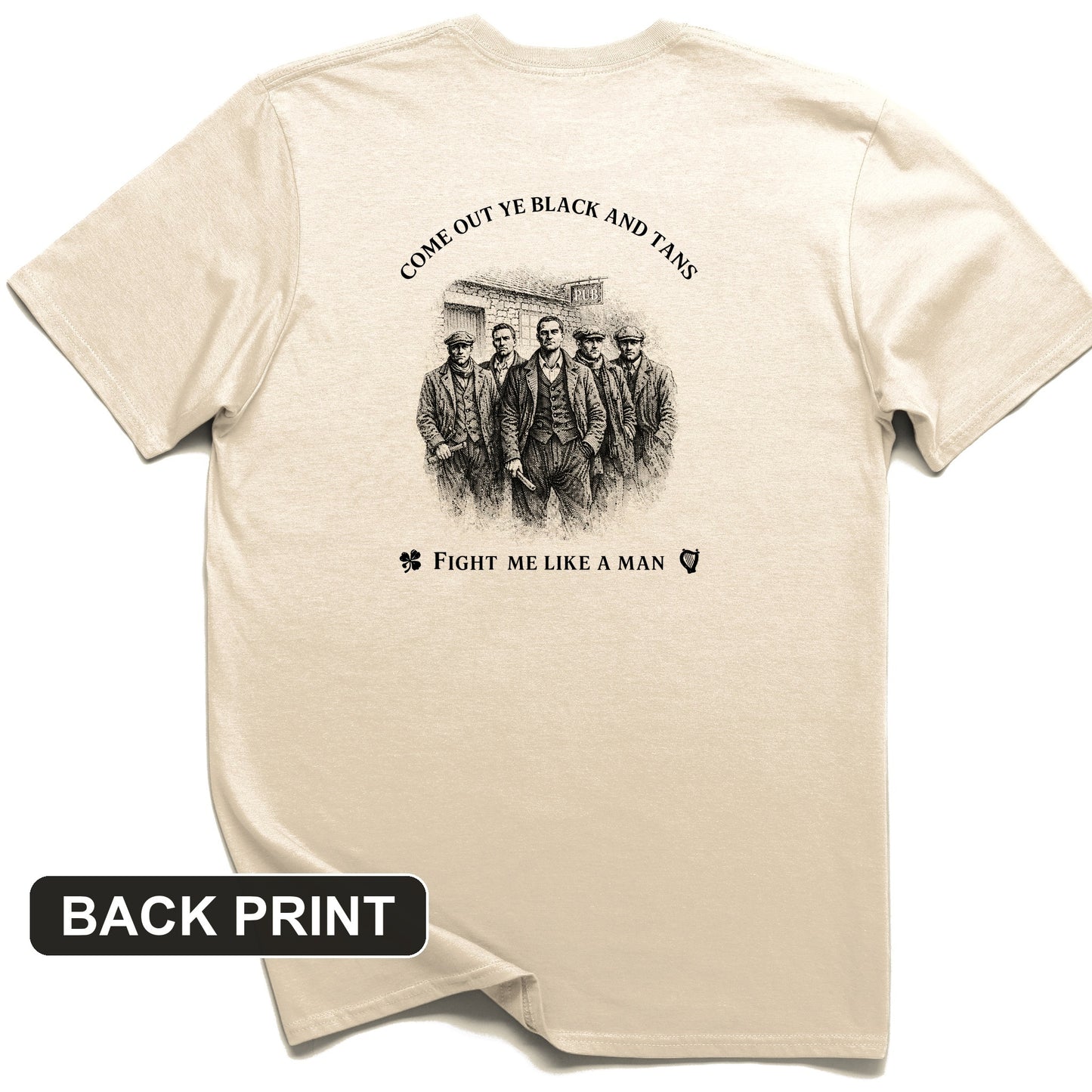 Black and Tans Back Print T-Shirt