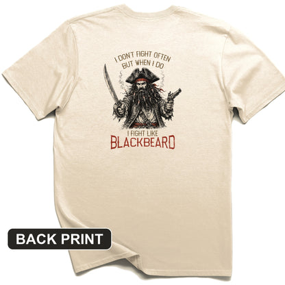 Blackbeard Back Print T-Shirt