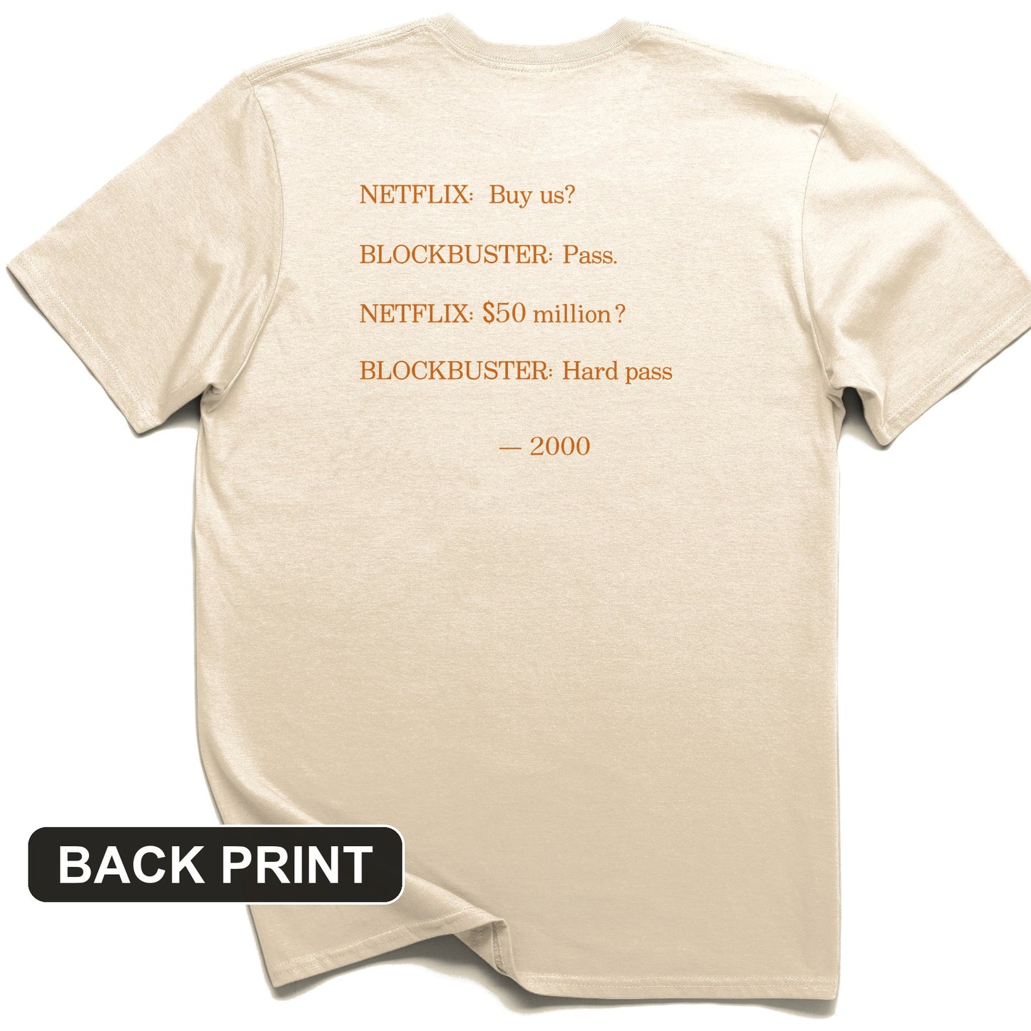 Blockbuster Back Print T-Shirt