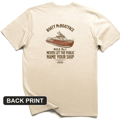Boaty McBoatface Back Print T-Shirt