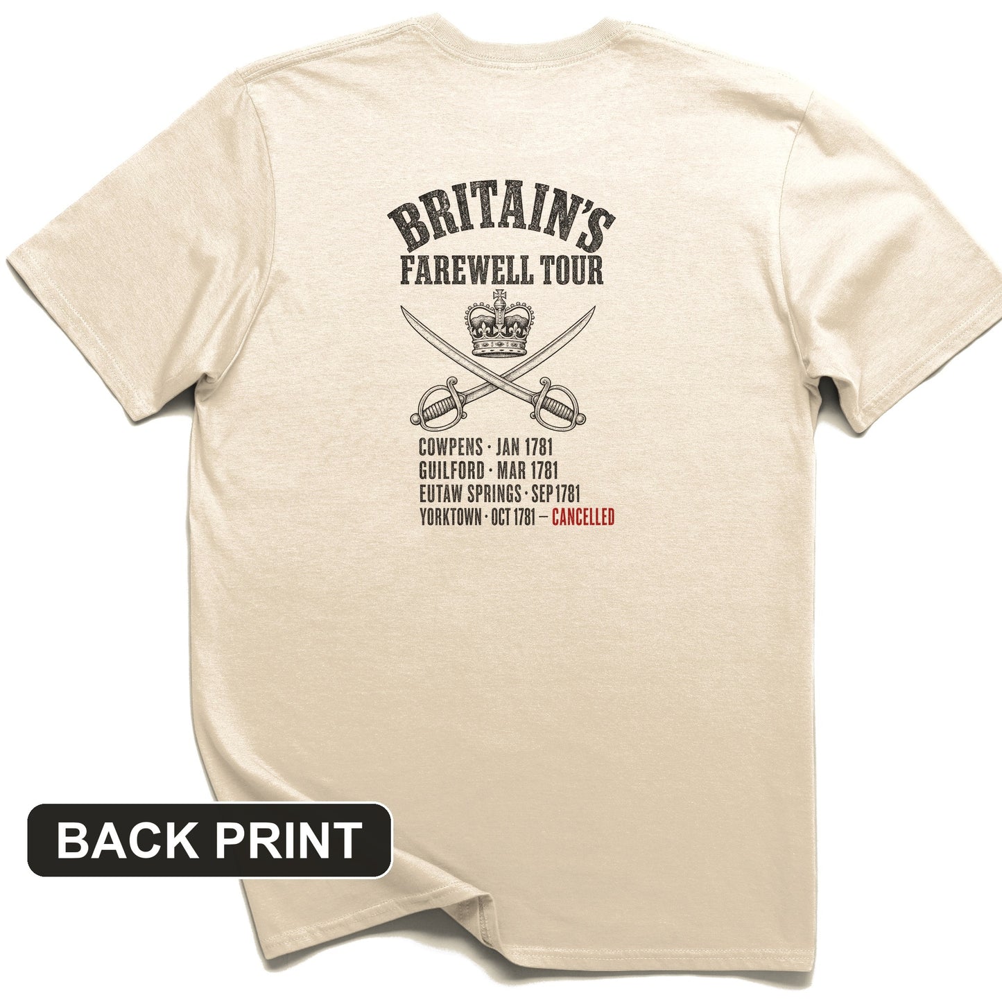 Britain's Farewell Tour Back Print T-Shirt