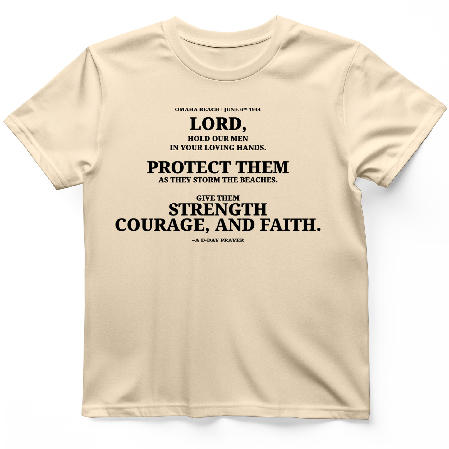 DDay Prayer T-Shirt Natural / S