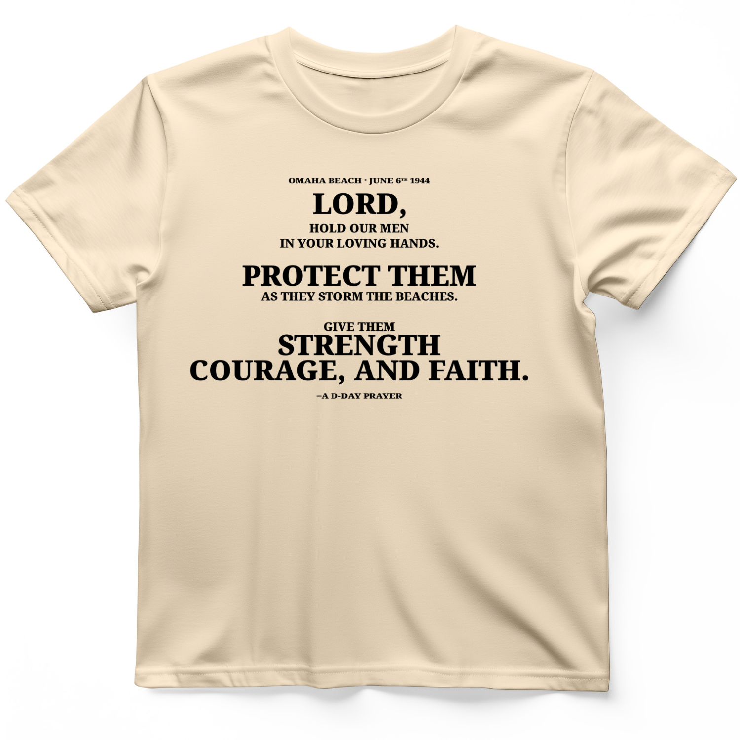 DDay Prayer T-Shirt Natural / S